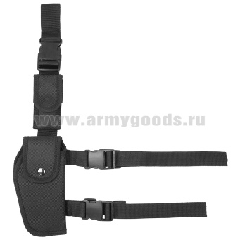 Кобура под ПМ набедренная текстильная с запасной обоймой (НК-1) черная