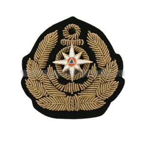 Кокарда канит. лат. ГИМС (по образцу ФМ-305) с мет. вставкой