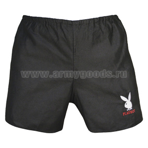 Трусы семейные черные подарочные (вышитые) Playboy