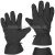 Перчатки тканевые зимние черные (утепл. флисом)