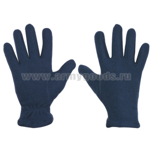 Перчатки флисовые синие