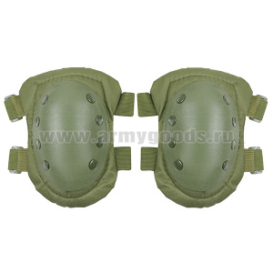 Комплект защитный (наколенники и налокотники жесткие) оливк.