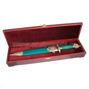 Кортик в шкатулке Пограничная служба За веру и верность (сувенирный)