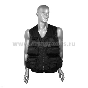 Жилет разгрузочный тактический Городской-2 черный (р-ры с 44 по 60)