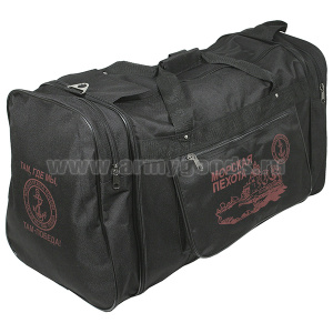 Сумка складная (твердая ткань) большая 60 л черная МП (Там, где мы, там - победа!)