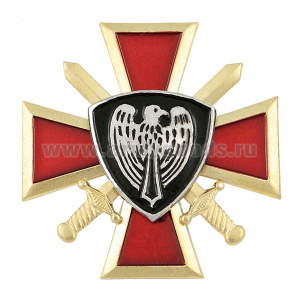 Значок мет. Сокол ВВ (крест и мечи)