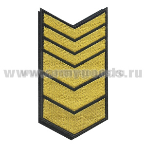 Нашивки вышит. (черн. фон, желт. вышивка) для контрактников 18 год (на липучке)