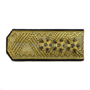 Погоны Адмирал золотые с черн. кантом (парадные)