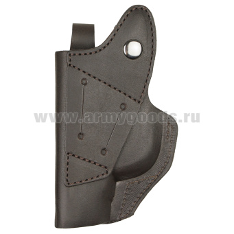 Кобура под ПМ формованная с запасной обоймой ПК-24 коричневая