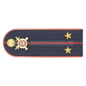 Погоны Полиции (ОВД) на китель, укомплектованные мет. фурнитурой (лейтенант) пластик