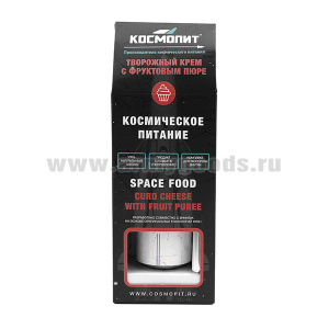 Космическое питание Творожный крем с фруктовым пюре (масса нетто 165 г) до 07.2025 и ранее