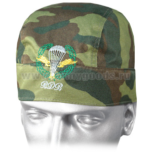 Бандана сшитая "флора" с вышивкой ВДВ