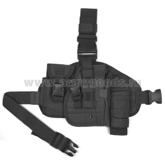 Кобура тактическая набедренная большая черная
