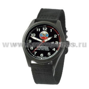 Часы наручные кварцевые "Спецназ" (серия "Атака") ГПС МЧС (цвета циферблата и ремешка в ассортименте)
