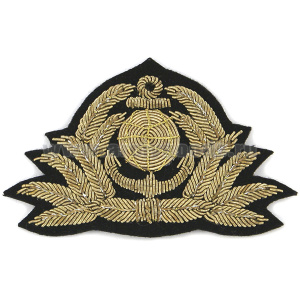 Кокарда канит. лат. Морской флот (глобус, 7 листиков, без звезды)