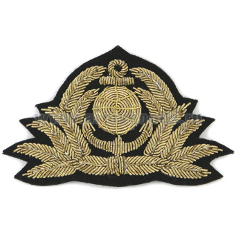 Кокарда канит. лат. Морской флот (глобус, 7 листиков, без звезды)