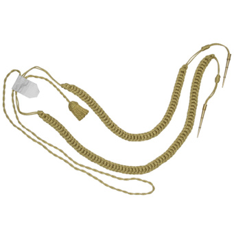 Аксельбант генеральский неуставной с 1 кистью ("корейская нить" золото)