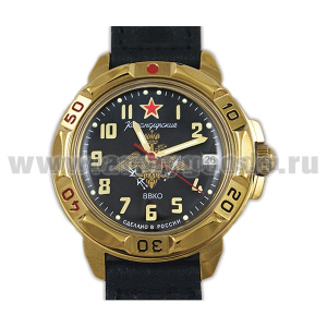 Часы наручные механич. "Командирские" (без автоподзавода) Дизайн циферблата может несколько отличаться от представленного на фото