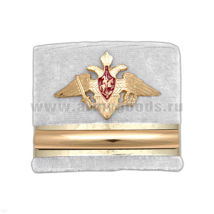 Погоны ДМБ ВМФ мал. белые мет. орел (ст. матрос)