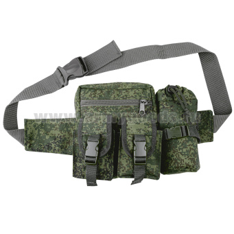 Сумка поясная с чехлом для бутылки "русская цифра"