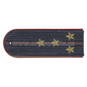 Погоны ФСИН серо-синие с крап. кантом с 1 крап. просв. на китель, вышит. канителью (капитан) на пластике