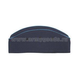 Пилотка ВВС синяя с двумя голубыми кантами п/ш