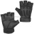 Перчатки с обр/пал с рез. накладками (мод 1) черные