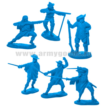 Набор игрушек пластмассовых "Мушкетеры и Королевский двор" (фигурки 10 шт) арт. 12080