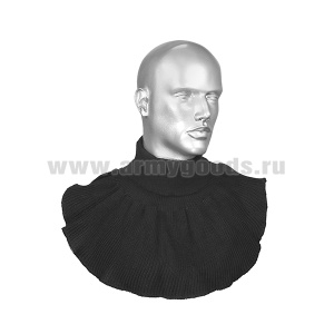 Морской шарф п/ш одинарный черный