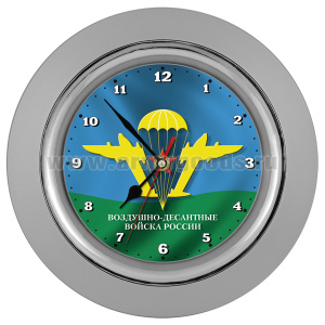 Часы настенные в пластмассовом корпусе (ВДВ эмблема)