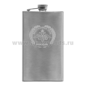 Фляга нерж/ст с лазерной гравировкой ВС (8, 9 или 10 OZ;  240, 270 или 300 мл)