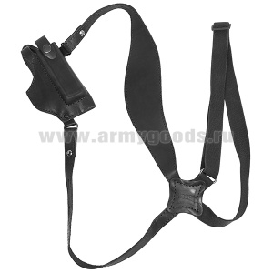 Кобура оперативная под ПМ горизонтальная (с запасной обоймой на кобуре) ОК-24 черная