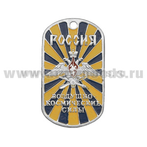 Жетон (нерж. ст., эмал.) Россия Воздушно-космические силы