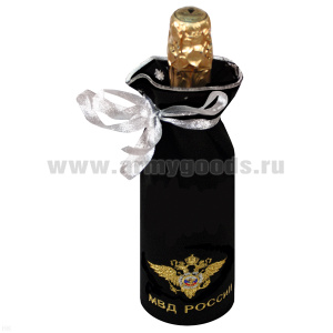 Мешочек под бутылку МВД России С новым годом!