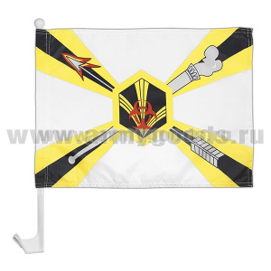 Флажок на автомобильном флагштоке РХБЗ РФ