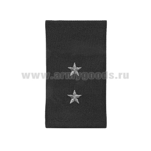 Ф/пог. черные вышит. серым (прапорщик)