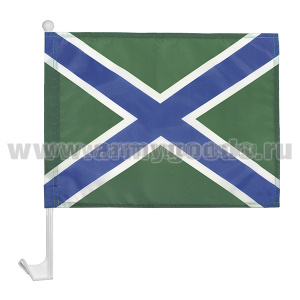 Флажок на автомобильном флагштоке МЧПВ РФ