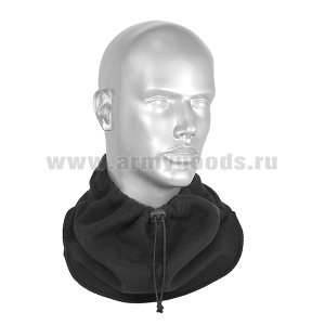 Шарф ВКБО черный (флис 280 г/м2)