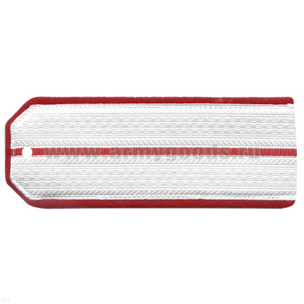 Погоны белые (красн. кант) 1 красн. пр. (Следственный комитет)