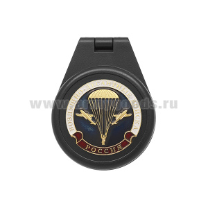 Компас пласт. с крышкой и накладкой ВДВ (эмбл нов/обр)