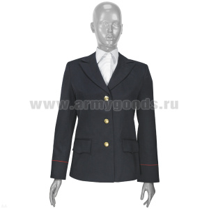 Китель женский п/ш темно-синий Полиция (ткань ШК75-021)