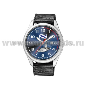Часы наручные кварцевые "Спецназ" (серия "Атака") ВМФ ПЛ (цвета циферблата и ремешка в ассортименте)
