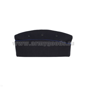 Пилотка ФСБ нов/обр (иссиня-черная с васильковым кантом) п/ш