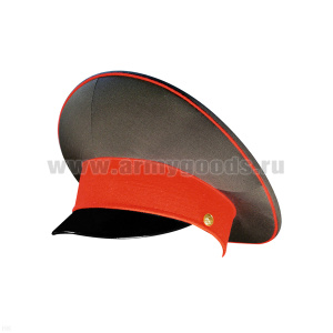 Фуражка с высокой тульей ВС нов/обр повсед. (оливковая с красным околышем и красным кантом)
