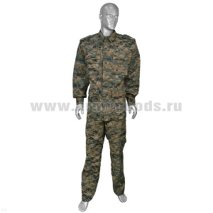 Костюм лет. BDU (на пуг) ткань Rip-Stop "диджитал"