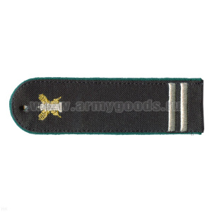 Погоны Россельхознадзор вышитые (длина 14 см, с вышит. малой эмблемой РСХН) с 2 лычками