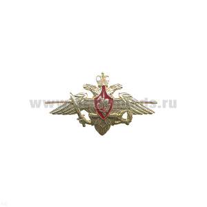 Эмбл. на тулью мет. РА бол. ст/обр (h - 4 см) обр. 1996 г