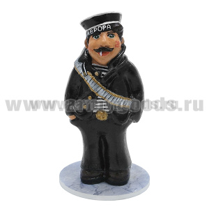Фигурка гипсовая Революционный матрос (на подставке, в цилиндрич. упаковке)
