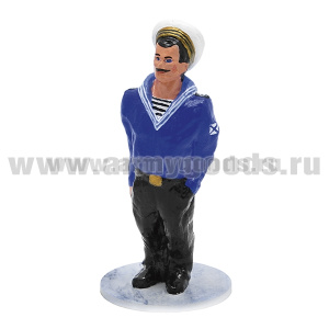 Фигурка гипсовая Матрос (на подставке, в цилиндрической упаковке)