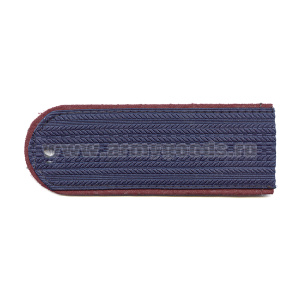 Погоны серо-синие (крап. кант) чистые (ФСИН на китель) пластик